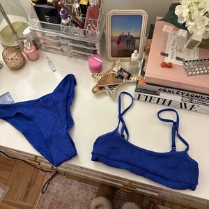 bond-eye Blue Bikini Set (Saint Crop and Christy bottom)